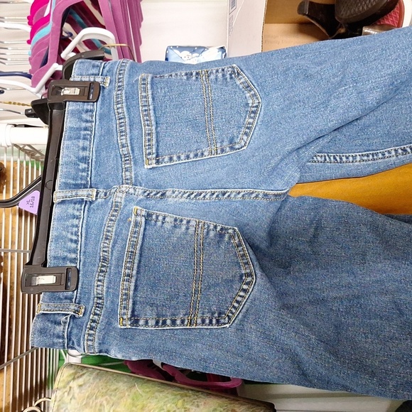 BOYS SIZE 10 HUSKY BLUE JEANS RELAXED FIT - Picture 3 of 3